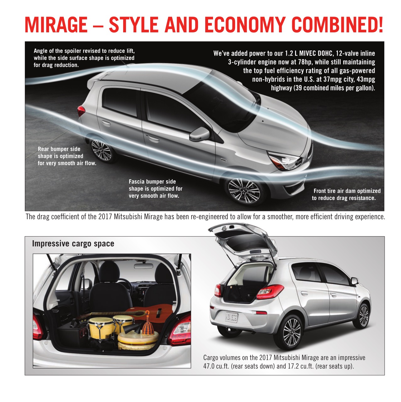 2017 Mitsubishi Mirage Brochure Page 4